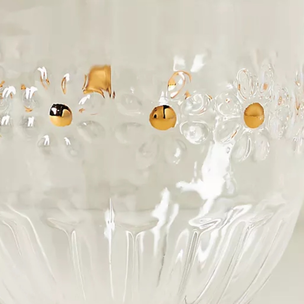 Anthropologie "Goblet Set in Daisy" - Picture 3 of 3